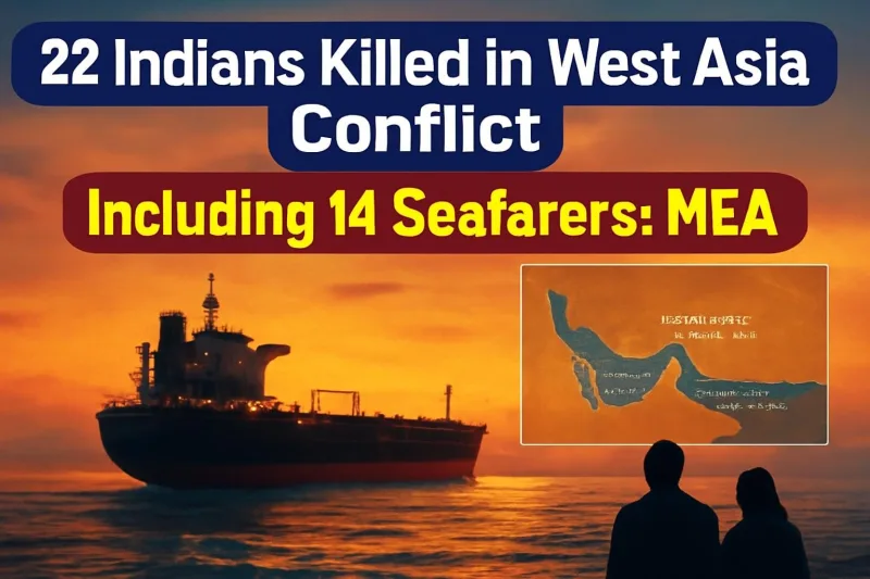 Oil tanker in the Gulf at dusk representing Indian seafarers in the West Asia conflict