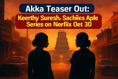 1980s South Indian town street at dusk, setting the mood for a gangster drama