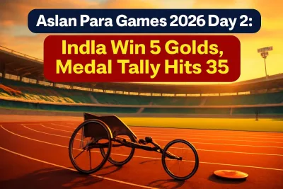 Para athletics stadium scene illustrating India's medal haul on Day 2 of the Asian Para Games 2026