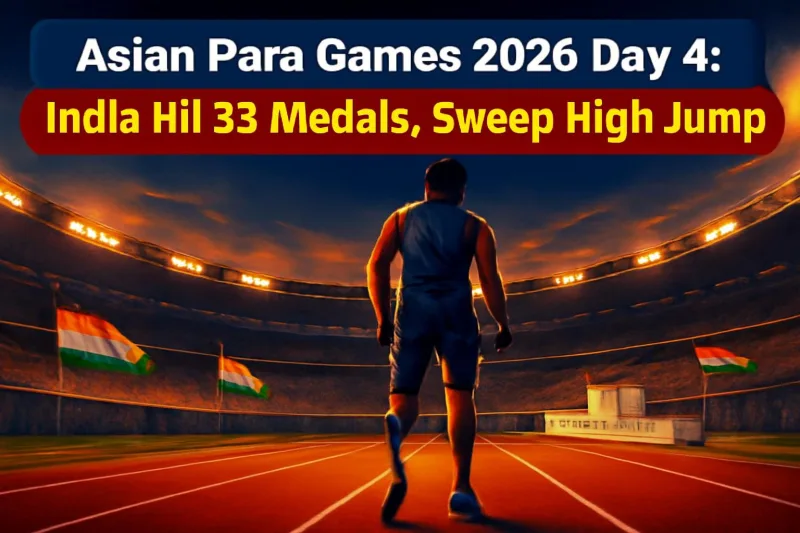 Para athletics track and medal podium at the Asian Para Games 2026 in Aichi-Nagoya