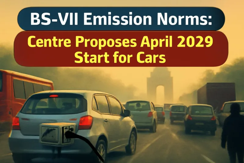 BS-VII emission norms draft India vehicles illustration
