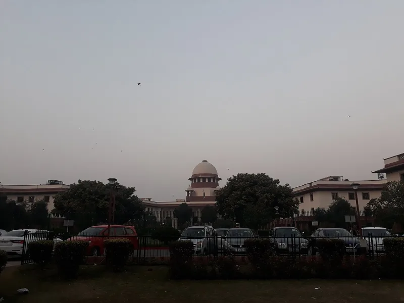 Supreme Court of India building in New Delhi, front view