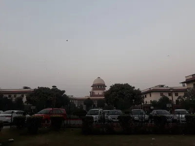 Supreme Court of India building in New Delhi, front view