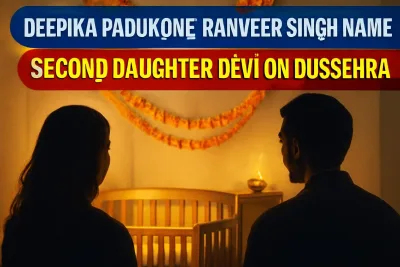 Festive nursery with marigolds and diya marking Deepika and Ranveer's daughter Devi name reveal