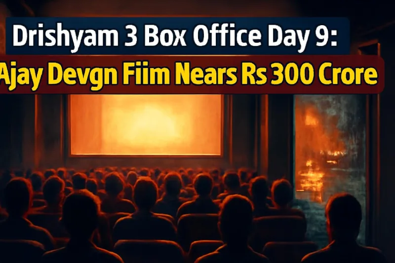 Packed Indian cinema hall seen from behind, symbolising Drishyam 3's strong box office run