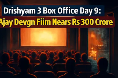 Packed Indian cinema hall seen from behind, symbolising Drishyam 3's strong box office run