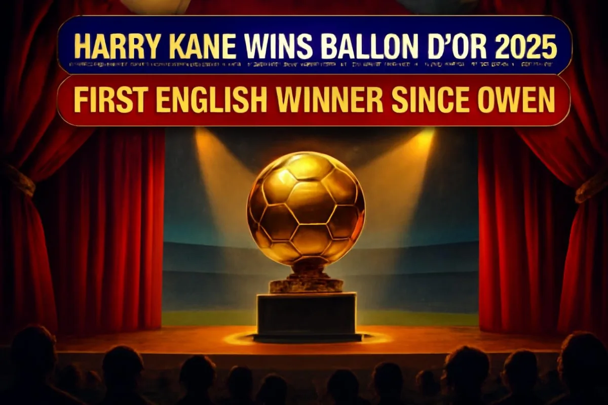 Harry Kane wins Ballon d'Or 2026 at the London Palladium