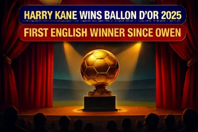 Harry Kane wins Ballon d'Or 2026 at the London Palladium
