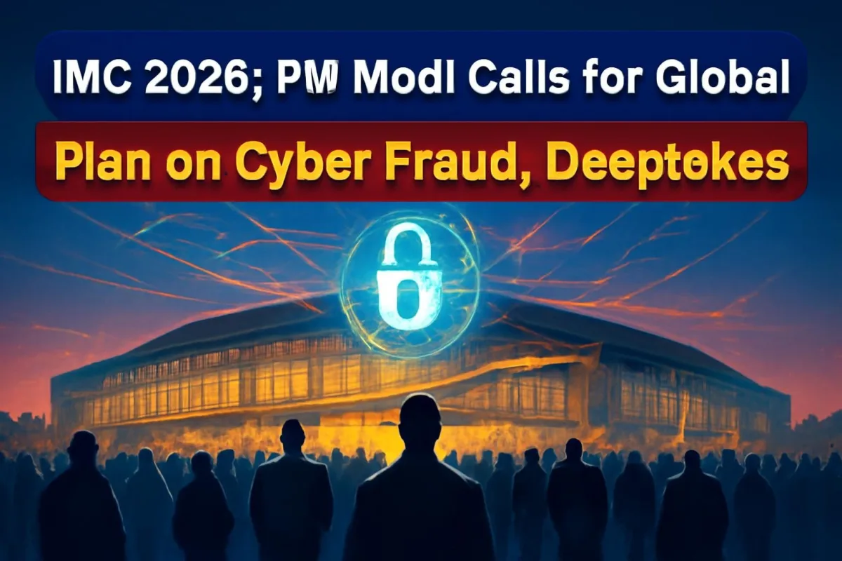 Symbolic image of cybersecurity at India Mobile Congress 2026