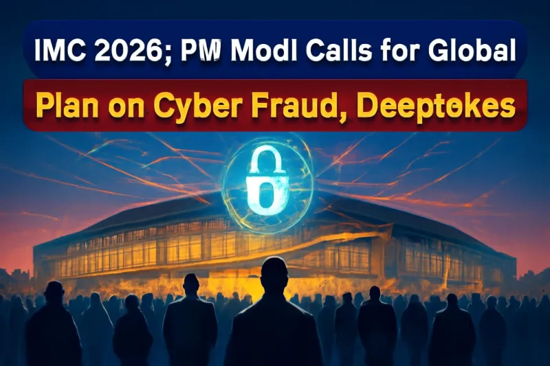 Symbolic image of cybersecurity at India Mobile Congress 2026
