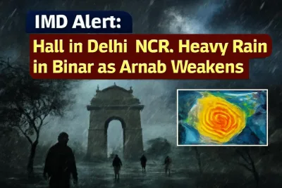 Storm clouds over New Delhi as IMD warns of hailstorm in Delhi-NCR