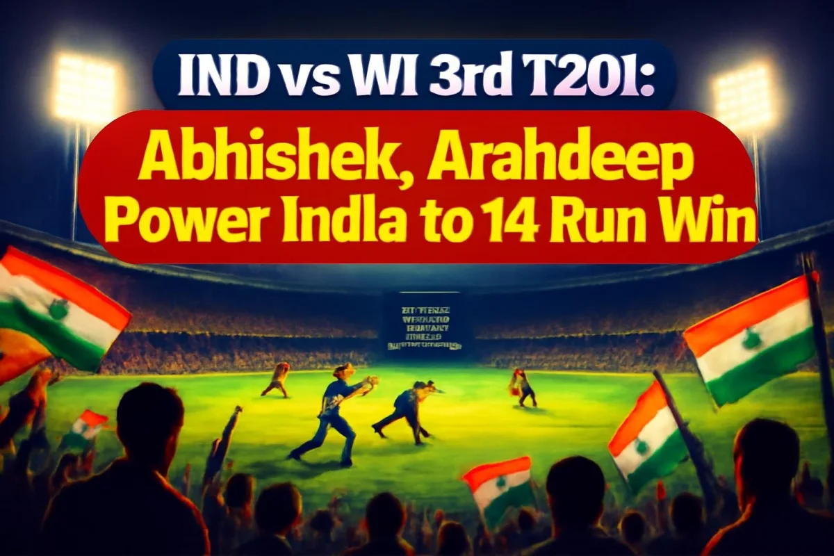 Illustration: IND vs WI 3rd T20I: Abhishek, Arshdeep Power India to 14-Run Win
