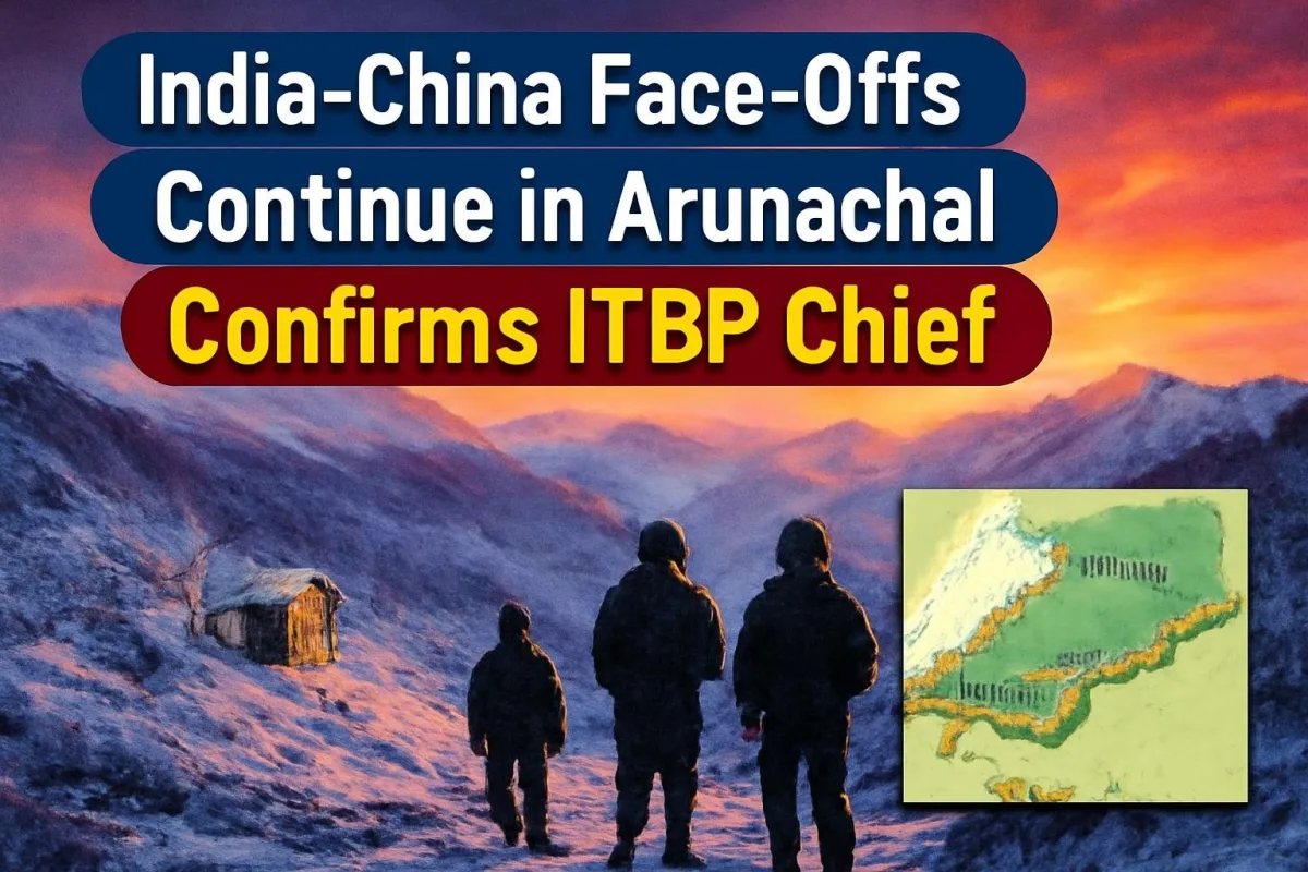 Himalayan ridgeline in Arunachal Pradesh near the Line of Actual Control
