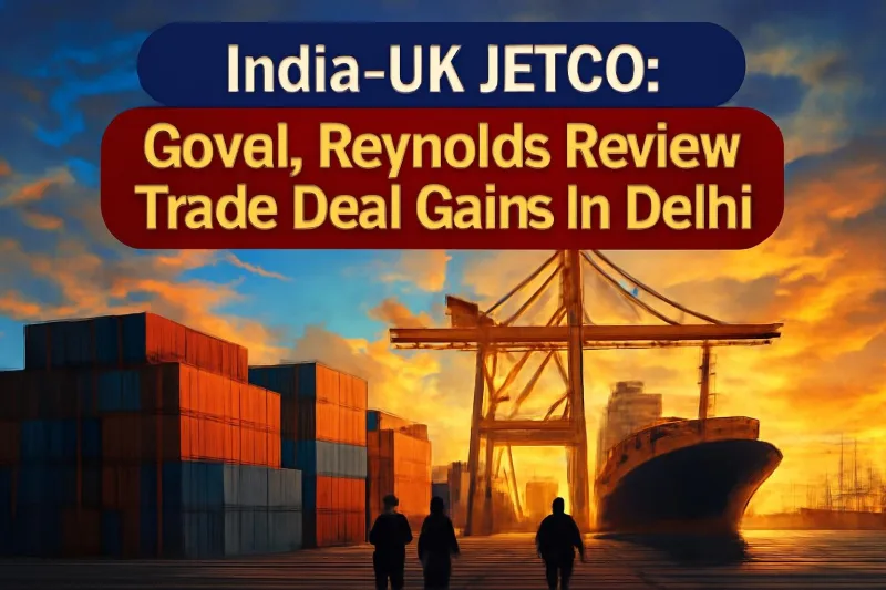 Cargo containers at a port symbolising India-UK trade under the CETA