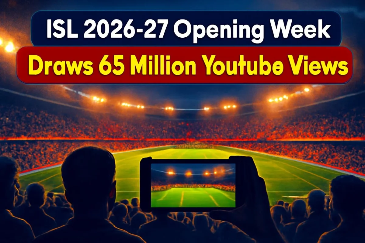 ISL 2026-27 opening week YouTube viewership illustration