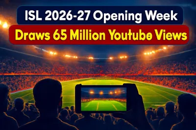 ISL 2026-27 opening week YouTube viewership illustration