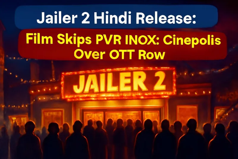 Symbolic illustration of fans queuing outside a cinema for Jailer 2