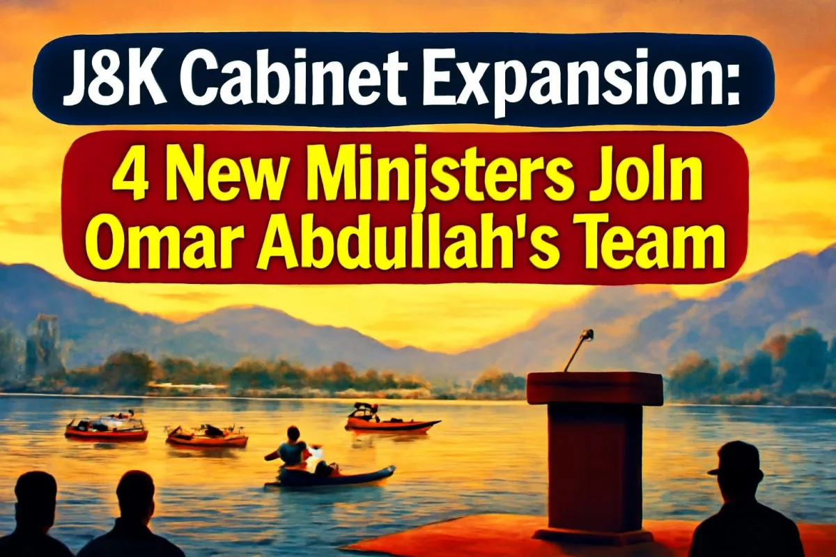 Srinagar scene illustrating the Jammu and Kashmir cabinet expansion
