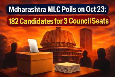 Ballot box in front of Maharashtra's Vidhan Bhavan ahead of the legislative council elections