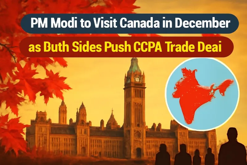Parliament Hill in Ottawa in autumn ahead of PM Modi's planned December visit to Canada
