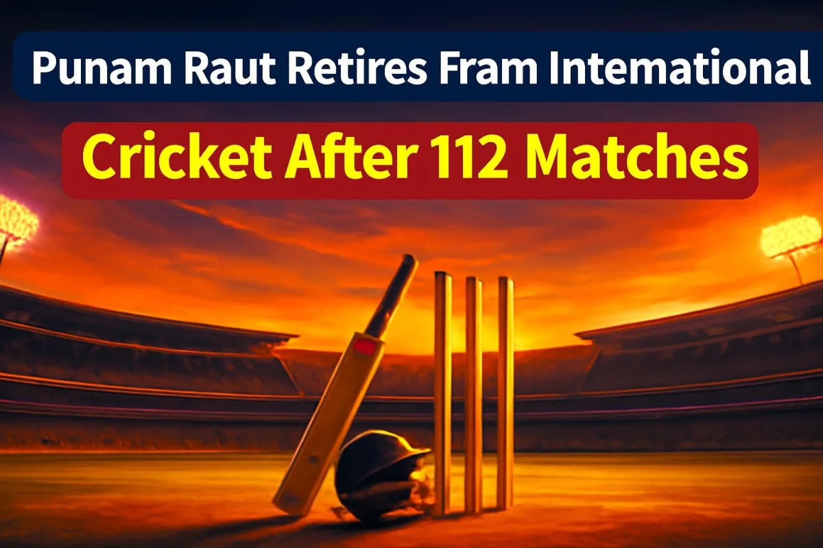 Cricket bat and helmet resting near stumps in an empty stadium