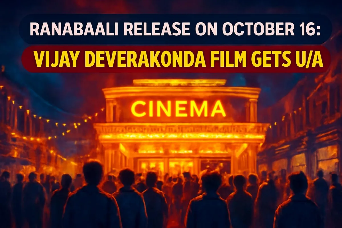 Crowds outside a Hyderabad cinema hall ahead of the Ranabaali release