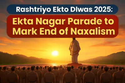 Statue of Unity at Ekta Nagar on Rashtriya Ekta Diwas 2026