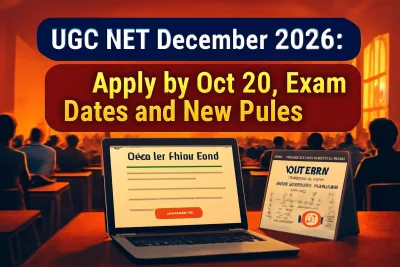 Illustration for UGC NET December 2026 registration